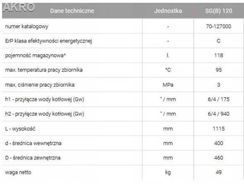 Bufor czarny 120 Galmet wiszący pionowy SG(B)